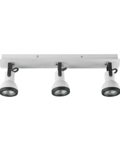 3 lys-spotlight BARO Justerbar Metal Hvid