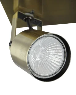 4 lys-spotlight BONTE Justerbar Metal Messing