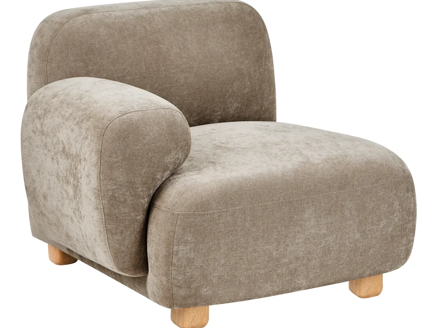 AMLI 3 personers Modulsofa Beige med fodskammel