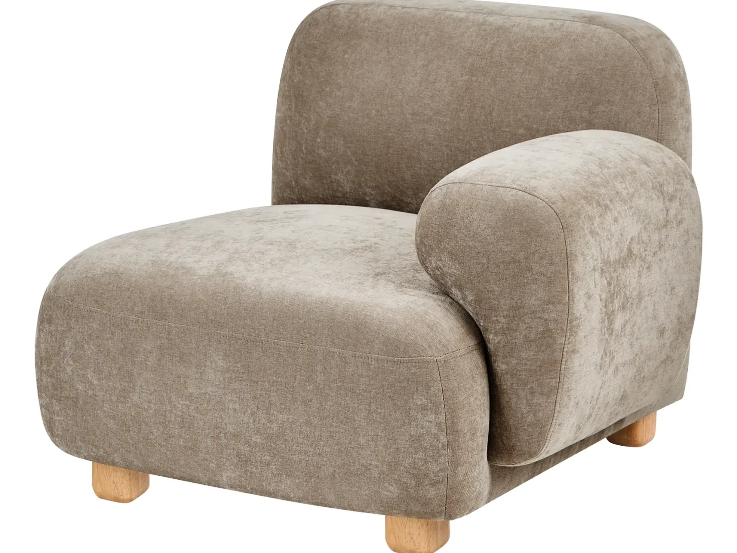 AMLI 3 personers Modulsofa Beige med fodskammel