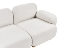 AMLI 3 personers Modulsofa Cremehvid Boucle