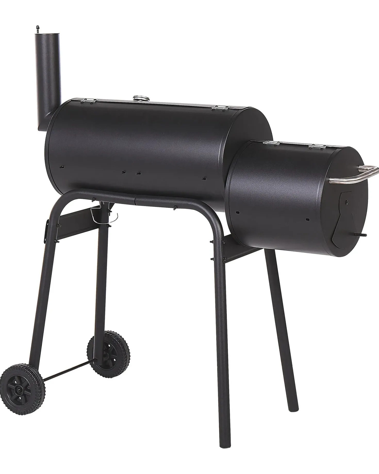 BBQ kulgrill KATLA med rygeovn Metal Sort