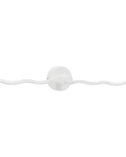 Billede og spejl LED-lys AILETTE Metal Hvid