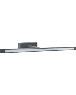 Billede og spejl LED-lys ARROS Metal Sort