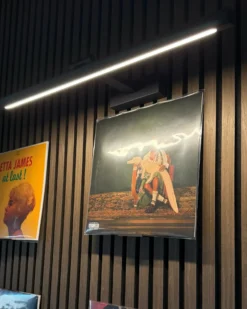 Billede og spejl LED-lys ARROS Metal Sort