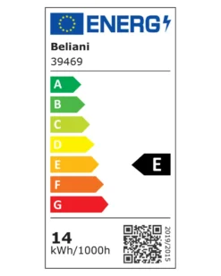 Billede og spejl LED-lys ARROS Metal Sort