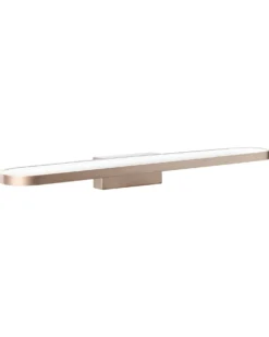 Billede og spejl LED-lys MIDOU Metal Brun