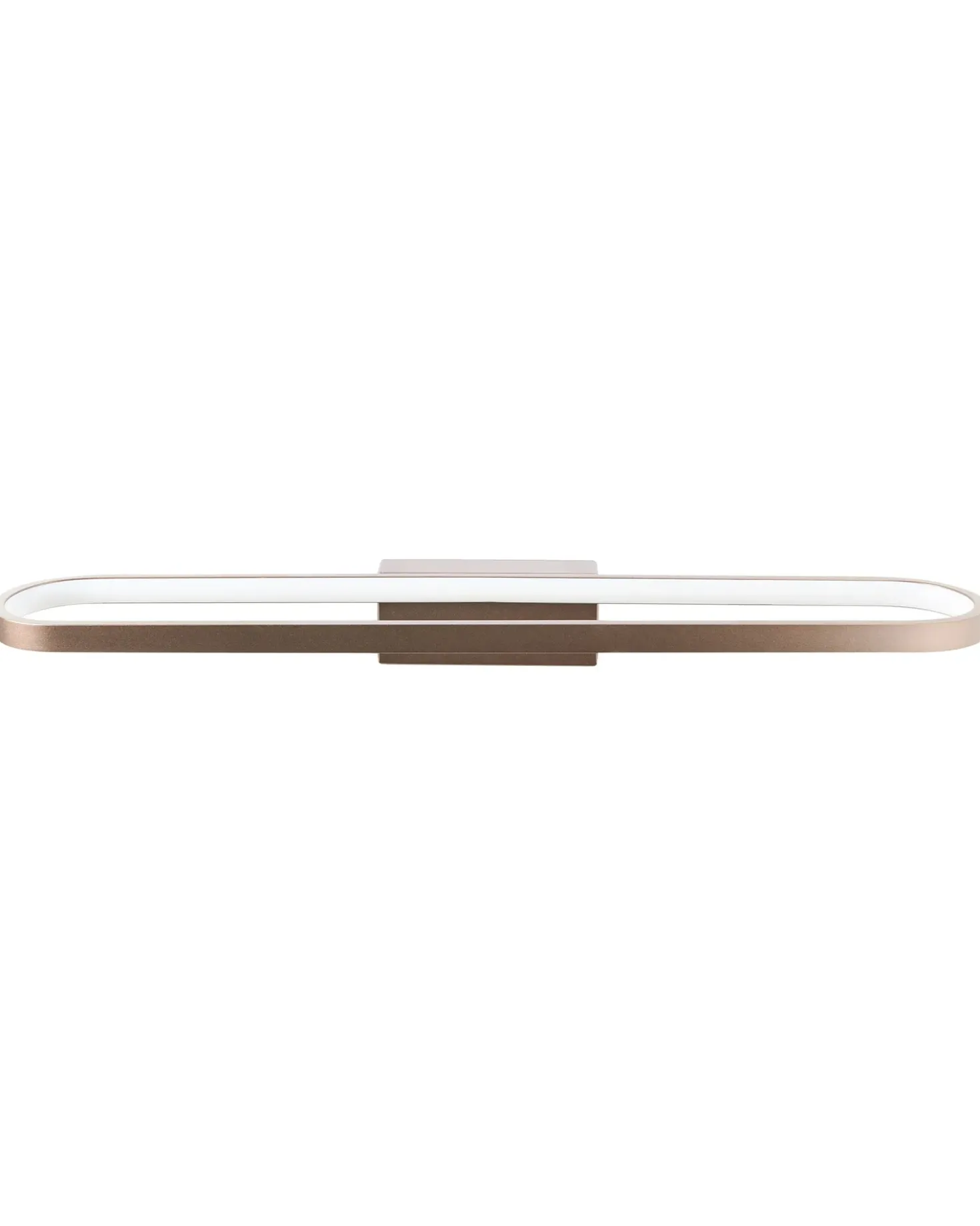 Billede og spejl LED-lys MIDOU Metal Brun