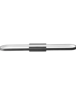 Billede og spejl LED-lys MIDOU Metal Sort