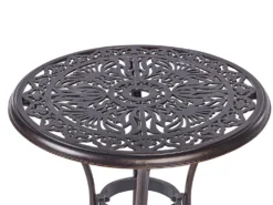Bistro bord ANDALO 68 cm 68 cm Metal Brun