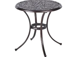 Bistro bord ANDALO 68 cm 68 cm Metal Brun