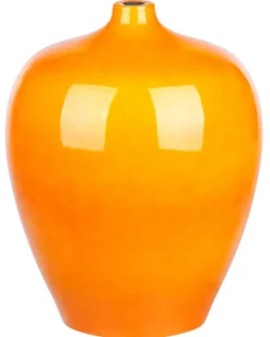 Blomstervase TERRASA Keramik 37 cm Orange