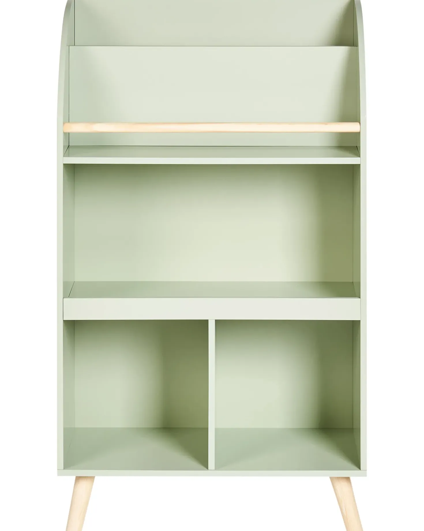 Bogreol med 3 hylder LILOET 102 cm Lysegrøn