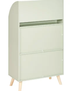 Bogreol med 3 hylder LILOET 102 cm Lysegrøn
