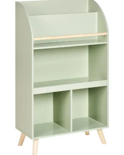 Bogreol med 3 hylder LILOET 102 cm Lysegrøn