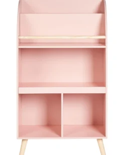Bogreol med 3 hylder LILOET 102 cm Pastellrosa