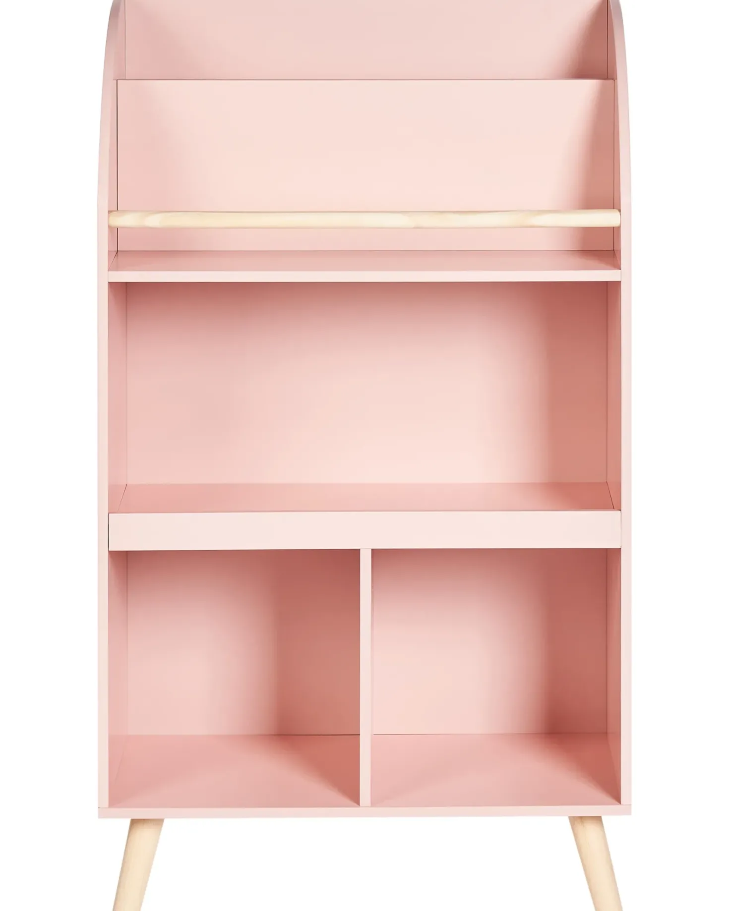 Bogreol med 3 hylder LILOET 102 cm Pastellrosa