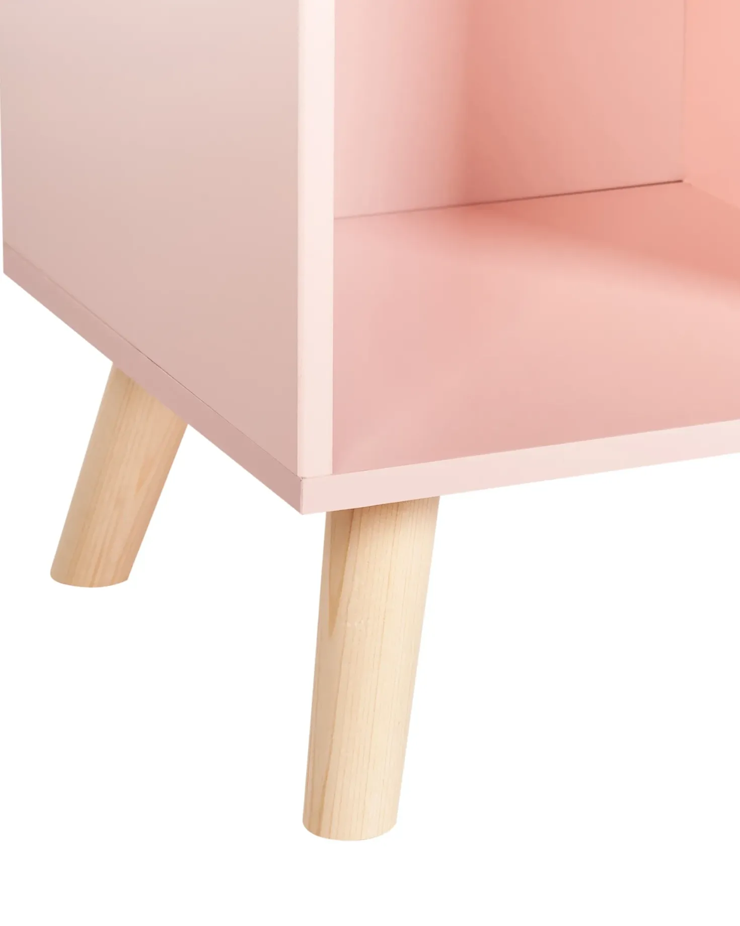 Bogreol med 3 hylder LILOET 102 cm Pastellrosa