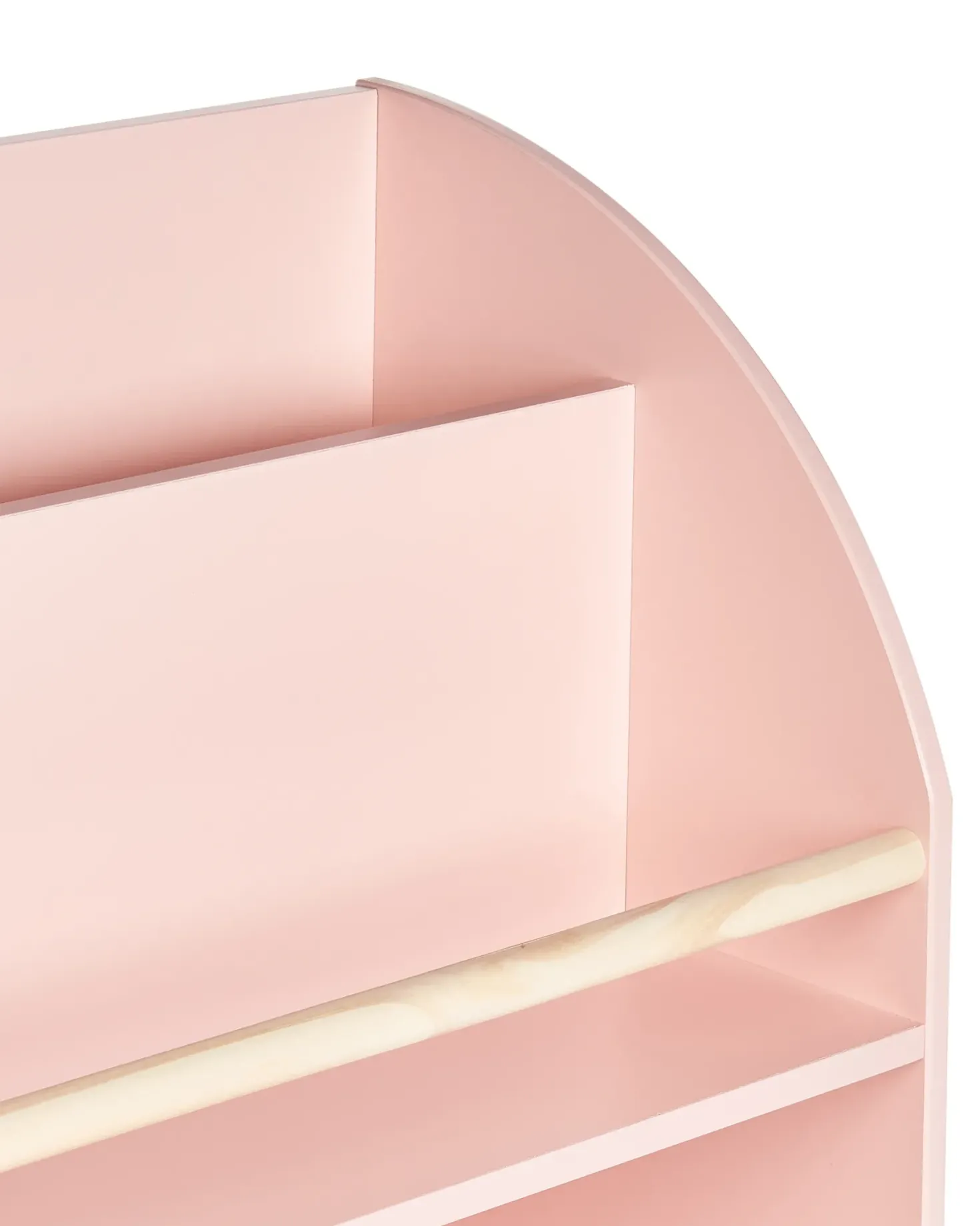 Bogreol med 3 hylder LILOET 102 cm Pastellrosa