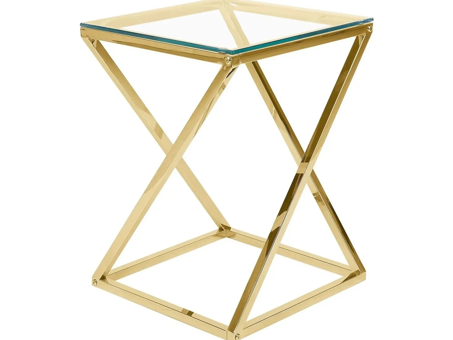 Bord BEVERLY Glas Guld