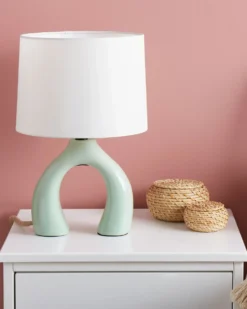 Bordlampe ABBIE Keramik Lysegrøn