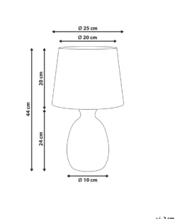 Bordlampe AGUAN Keramik Lys Beige