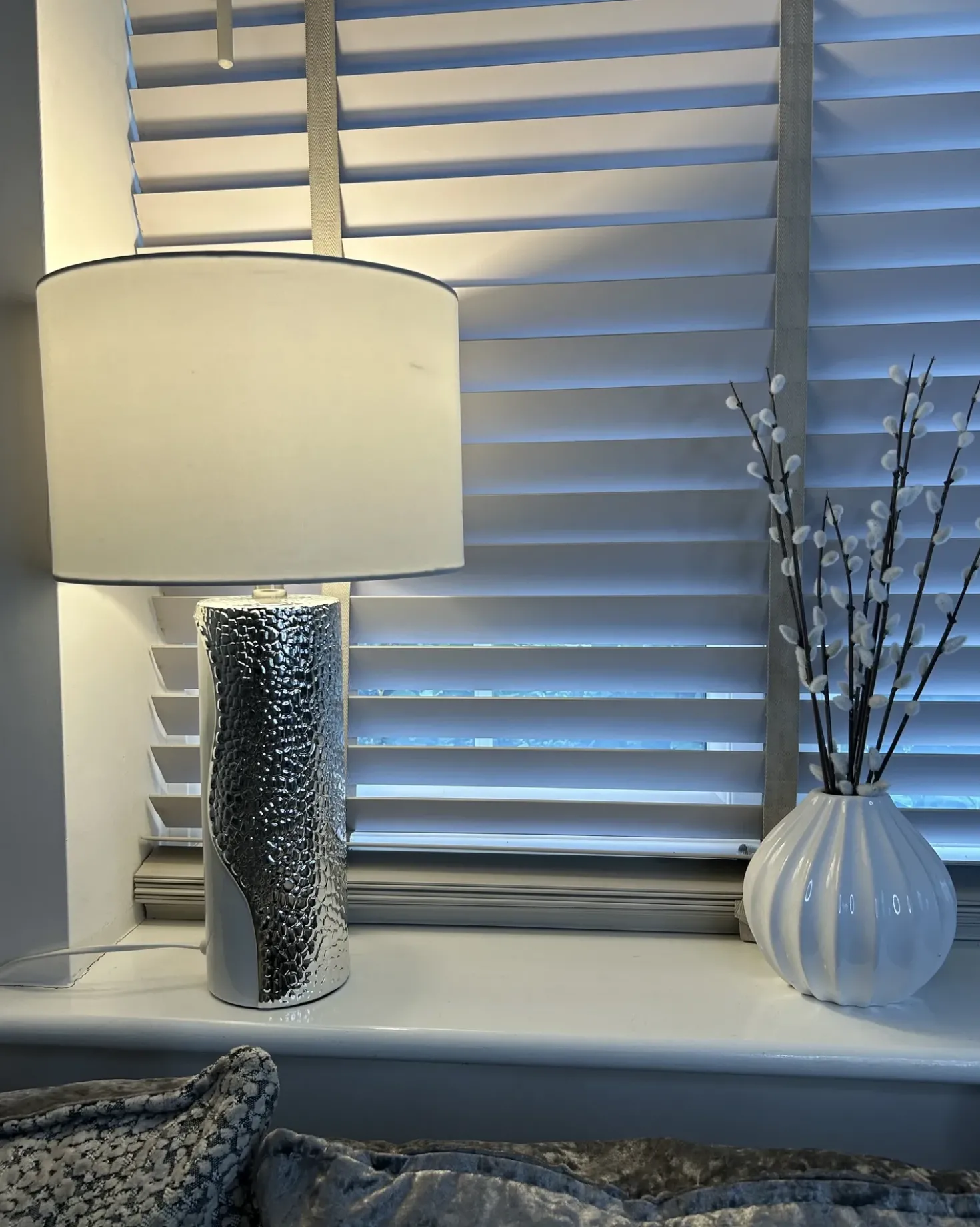 Bordlampe AIKEN Porcelæn Hvid