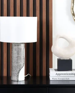 Bordlampe AIKEN Porcelæn Hvid