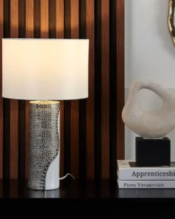 Bordlampe AIKEN Porcelæn Hvid