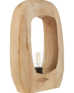 Bordlampe AJAY Mangotræ Lysebrun