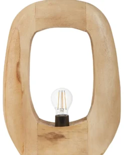 Bordlampe AJAY Mangotræ Lysebrun