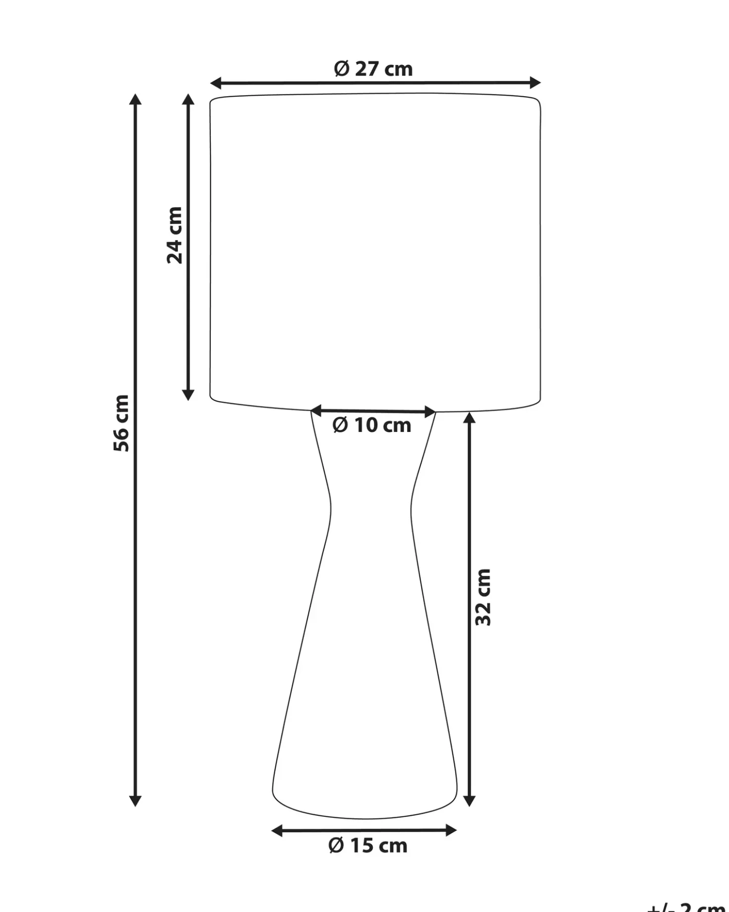 Bordlampe ATRAI Vandhyacint Naturlig