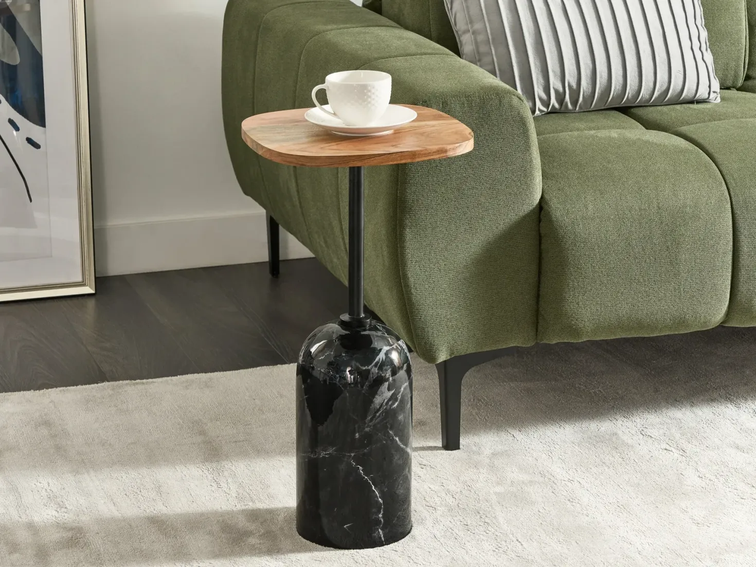 Bord OASIS Metal Brun/sort