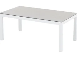 BORELLO 5 personers Loungesæt med bord Hvid Metal