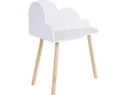 Børnebord og stole sæt CLOUDY Hvid