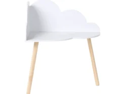 Børnebord og stole sæt CLOUDY Hvid