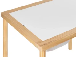 Børnebord og stole sæt KEMPSEY Lysebrun Montessori med opbevaring