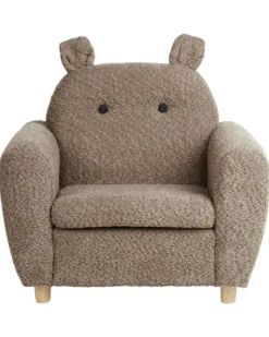 Børnelænestol Hippo MARIBO Boucle Brun