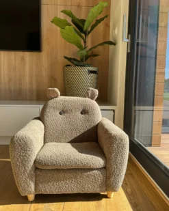 Børnelænestol Hippo MARIBO Boucle Brun