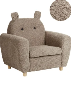 Børnelænestol Hippo MARIBO Boucle Brun