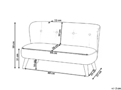Børnesofa LOTE Boucle Hvid