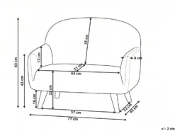 Børnesofa OTTAL Boucle Beige