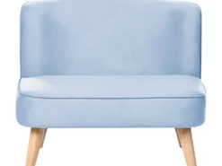 Børnesofa RISBY Velour Himmelblå