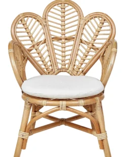 Børnestol med påfugledesign FLORENTINE II Rattan Naturlig
