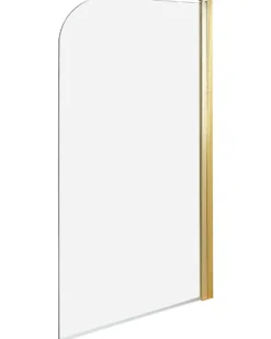 Brusebad skærm LAPAN 140 x 80 cm Guld