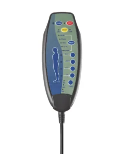 Elektrisk recliner stol GLORIE massagefunktion Brungrå