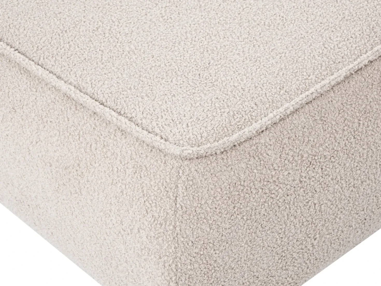 Fodskammel SALLA Boucle Beige