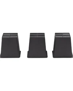 Forhøjet plantekrukke CARAGANA 77 cm Sort PE-rattan