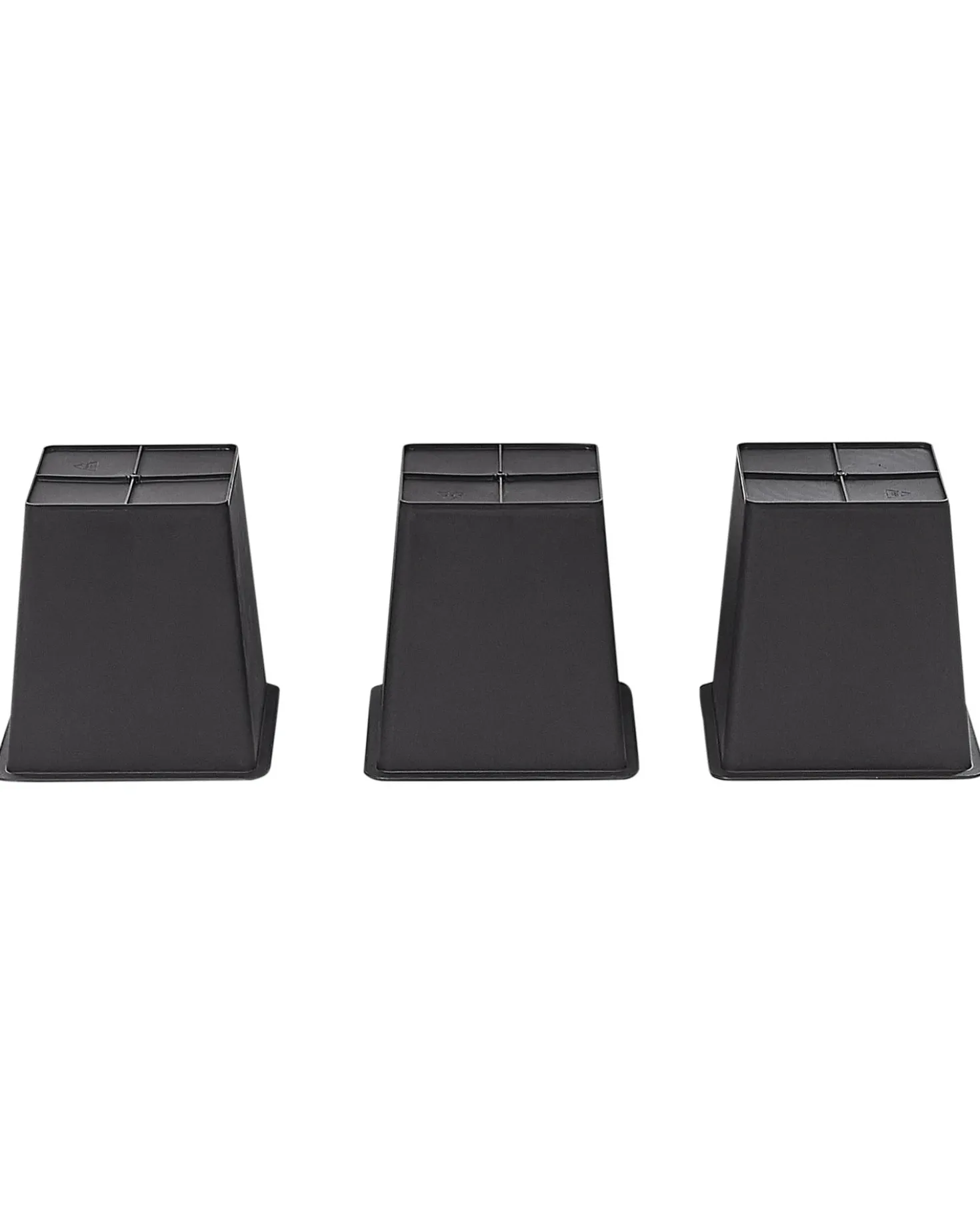 Forhøjet plantekrukke CARAGANA 77 cm Sort PE-rattan