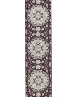 Gulvtæppe ARITAS Sort 80 x 300 cm